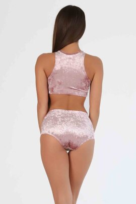 i-Style Top Eclipse Terciopelo Rosado XS