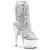 Pleaser Botín ADORE-1017SQF Plata Transparente