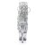 Pleaser Botín ADORE-1017SQF Plata Transparente
