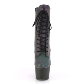 Pleaser Botín ADORE-1020REFL Verde-Negro Multi...