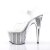 Pleaser Sandalia de Tacón ADORE-708SRS Plata Transparente Plata Metalizado