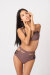 Zasha Polewear Pantalones Cortos Tiro Alto Charlotte Caoba M