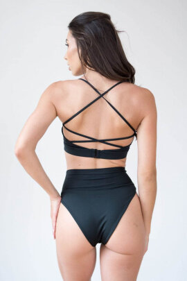 Pole Addict Pantalones Cortos Tiro Alto Femme Negro XL
