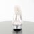 Pleaser Zapato Abierto ALLURE-601 Plata Transparente