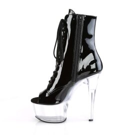 Pleaser Botín ASPIRE-1021 Negro Charol Transparente