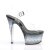 Pleaser Sandalia de Tacón ASPIRE-608STD Negro Transparente