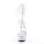 Pleaser Botín BEJEWELED-1018DM-6 Plata Transparente Metalizado