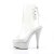 Pleaser Botín BEJEWELED-1018DM-6 Plata Transparente Metalizado