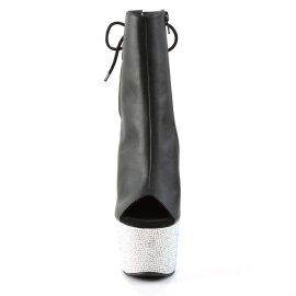 Pleaser Botín BEJEWELED-1018DM-7 Negro Cuero...
