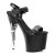 Pleaser Sandalia de Tacón BONDGIRL-712 Negro