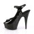 Pleaser Sandalia de Tacón DELIGHT-655 Negro Charol