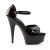 Pleaser Sandalia de Tacón DELIGHT-660FH Negro Rojo