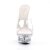 Pleaser Zapato Abierto ECLIPSE-601 Plata Transparente