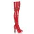 Pleaser Bota Alta ELECTRA-3028 Rojo