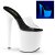 Pleaser Zapato Abierto FLAMINGO-801UV Transparente Blanco-Neón