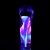 Pleaser FLAMINGO-808GXY Clear/Neon Glitter