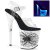 Pleaser Sandalia de Tacón FLAMINGO-808SW Transparente Blanco-Neón