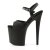 Pleaser Sandalia de Tacón FLAMINGO-809 Negro Sintético Mate