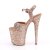 Pleaser Sandalia de Tacón FLAMINGO-810LG Purpurina Oro Rosado Claro