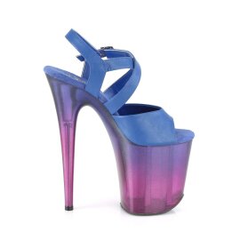 Pleaser Sandalia de Tacón FLAMINGO-822T Azul Lila