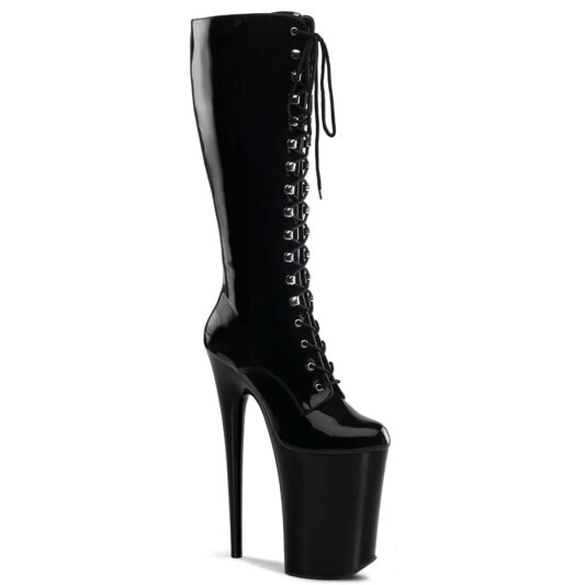 Pleaser Bota INFINITY-2020 Negro Charol