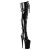 Pleaser Bota Alta INFINITY-3028 Charol Elástico Charol Elástico Negro
