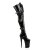 Pleaser Bota Alta INFINITY-3028 Charol Elástico Charol Elástico Negro