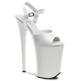 Pleaser Sandalia de Tacón INFINITY-909 Blanco