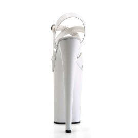 Pleaser Sandalia de Tacón INFINITY-997 Blanco
