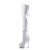 Pleaser Bota Alta KISS-3010 Blanco Charol