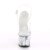 Pleaser Sandalia de Tacón SKY-308GF Plata Transparente Multi Purpurina
