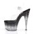 Pleaser Sandalia de Tacón STARDUST-708T Negro Transparente
