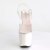 Pleaser Sandalia de Tacón UNICORN-708LG Plata Transparente Multi Purpurina