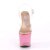 Pleaser Sandalia de Tacón UNICORN-708T Transparente Rosa-Multicolor