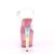 Pleaser Sandalia de Tacón UNICORN-708T Transparente Rosa-Multicolor