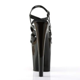 Pleaser Sandalia de Tacón XTREME-872 Negro Charol