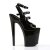 Pleaser Sandalia de Tacón XTREME-873 Negro Charol