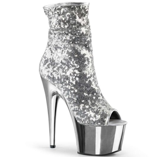 Pleaser Botín ADORE-1008SQ Plata  Metalizado EU-36 / US-6