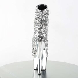 Pleaser Botín ADORE-1008SQ Plata  Metalizado EU-36 / US-6