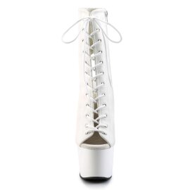 Pleaser Botín ADORE-1016 Blanco Sintético EU-36 / US-6