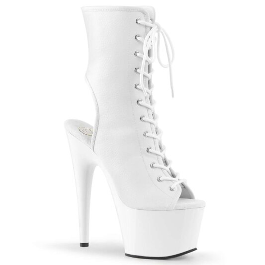 Pleaser Botín ADORE-1016 Blanco Sintético EU-37 / US-7