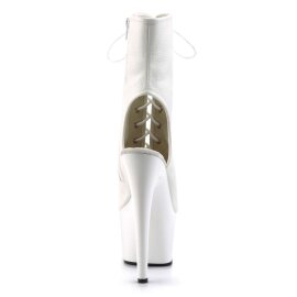 Pleaser Botín ADORE-1016 Blanco Sintético EU-39 / US-9