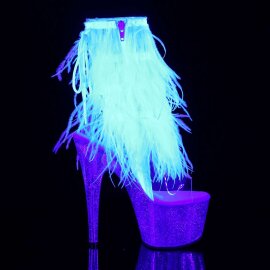 Pleaser Botín ADORE-1017MFF Blanco Transparente EU-35 / US-5