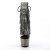 Pleaser Botín ADORE-1017RSF Plata Transparente-Metalizado Negro EU-39 / US-9