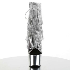 Pleaser Botín ADORE-1017RSF Plata Transparente Metalizado EU-36 / US-6