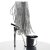 Pleaser Botín ADORE-1017RSF Plata Transparente Metalizado EU-36 / US-6