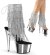 Pleaser Botín ADORE-1017RSF Plata Transparente Metalizado EU-39 / US-9