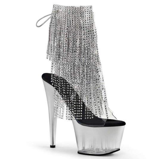 Pleaser Botín ADORE-1017RSFT Plata EU-39 / US-9