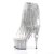 Pleaser Botín ADORE-1017SRS Plata EU-36 / US-6
