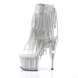 Pleaser Botín ADORE-1017SRS Plata EU-39 / US-9